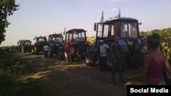 Farmers go on tractors to Moscow -- Krasnodar region