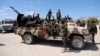 LIBYA -- Libyan National Army (LNA) members, commanded by Khalifa Haftar, head out of Benghazi to reinforce the troops advancing to Tripoli, in Benghazi, April 7, 2019