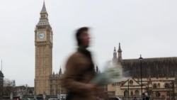 A view of the Palace of Westminster in London